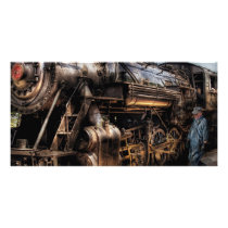 Train - Now boarding Customized Photo Card