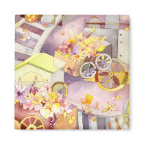 Train of Flowers Magnet magnets