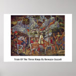 Train Of The Three Kings By Benozzo Gozzoli Posters