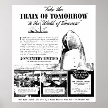 Train Of Tomorrow - New York Central Railroad Posters