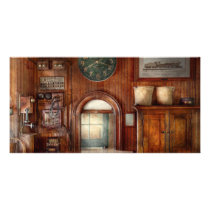 Train - Office - The ticket takers window Photo Greeting Card