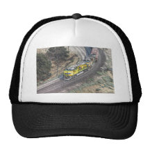 Train on the Tehachapi Loop Trucker Hats