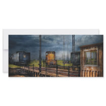 Train - On the turntable Rack Card