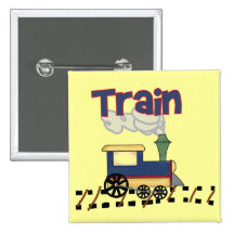 Train on Track Tshirts and Gifts Buttons