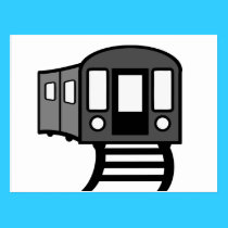 Train on tracks - Post Card postcards