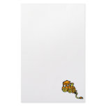 train orange custom stationery
