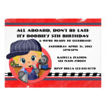 Train Party Custom Invitations