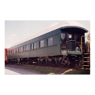 Train Passenger Car Print by LenPhoto