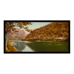 Train Passing by the Delaware Water Gap 1900