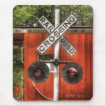 Train - RailRoad Crossing Mouse Pad