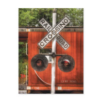 Train - RailRoad Crossing Post Cards