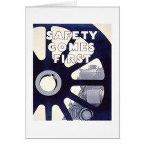 Train Safety First 1937 WPA cards by lc_wpa Train Safety First 1937 WPA cards