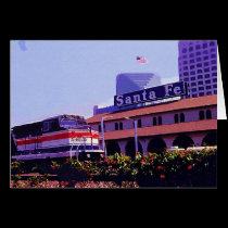 Train, San Diego Station, California cards