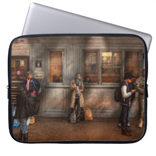 Train - Station - Waiting for the next train Computer Sleeves
