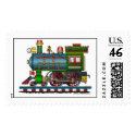 Train Steam Engine Choo Choo Stamps