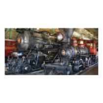 Train - Steam Locomotives Photo Card