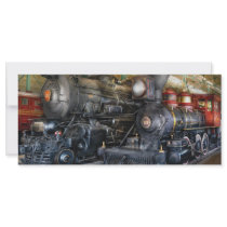 Train - Steam Locomotives Custom Rack Card