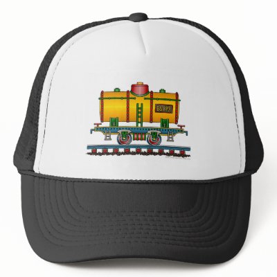 Train Tank Car Railroad Hats by art1st