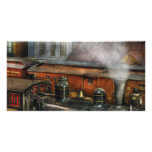 Train - The train yard II Personalized Photo Card