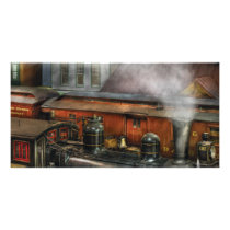 Train - The train yard II Personalized Photo Card