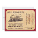train ticket invitations