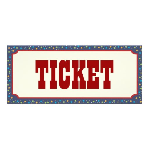 Train Ticket Invite - Rustic Red & Blue 2