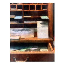 Train Ticket Office Post Card