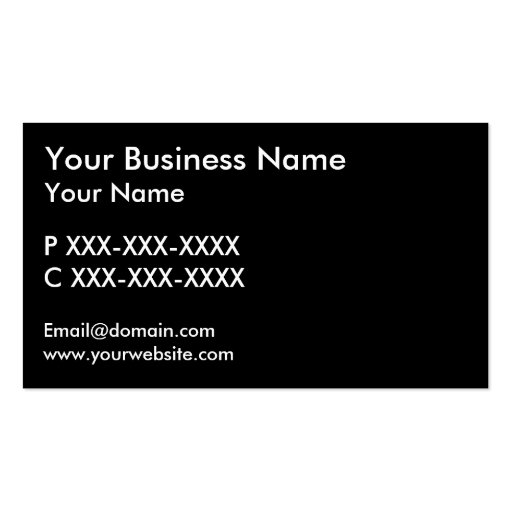 Train tracks black white business cards (back side)