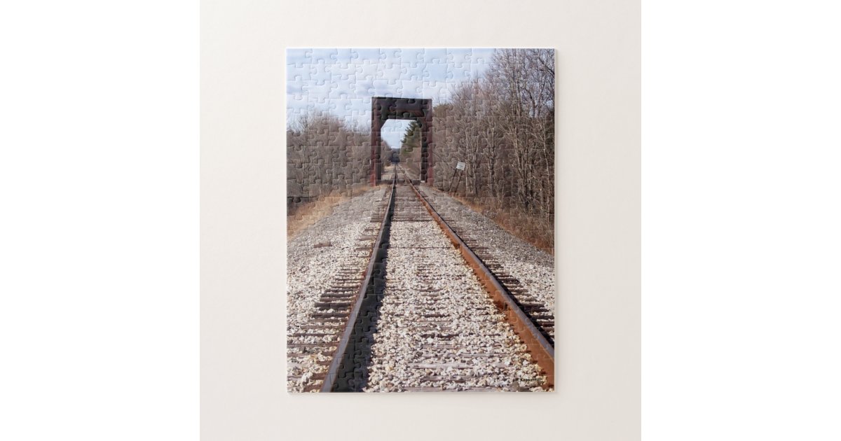 Train Tracks Jigsaw Puzzle | Zazzle