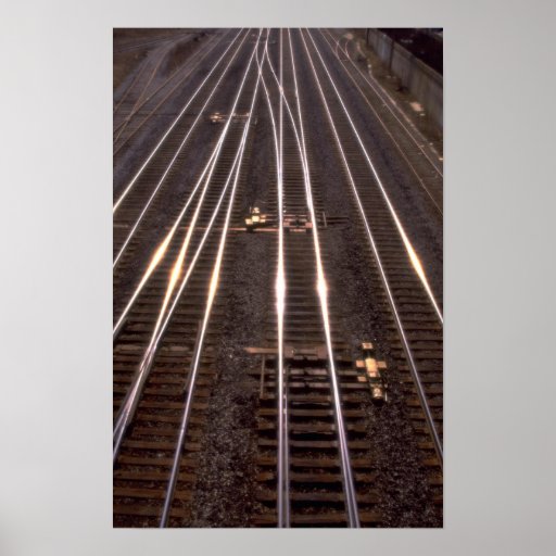 Train tracks poster | Zazzle