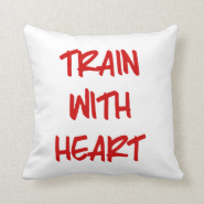 Train with Heart Pillows