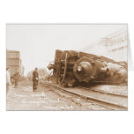 Train Wreck 1929 Greeting Card