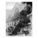 Train Wreck At Montparnasse 1895 Poster posters