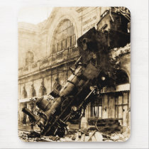 Train Wreck at Montparnasse , 22 October 1895 Mousepads