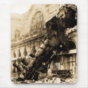 Train Wreck at Montparnasse , 22 October 1895 mousepads