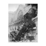 Train Wreck at Montparnasse Postcard