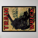 Train Wreck - SOS Poster 18x24 posters
