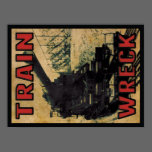 Train Wreck - SOS Poster 18x24 posters