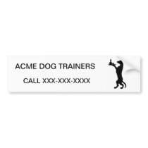 Trained Dog Bumper Stickers