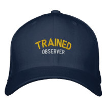 Trained Observer Embroidered Baseball Caps