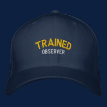 Trained Observer embroidered hats