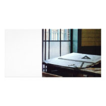 Traingle, Ruler and Compass Picture Card