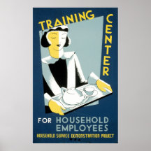 Training Center For Household Employees Poster