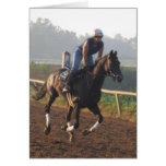 Training in the morning - Life of a race horse Card