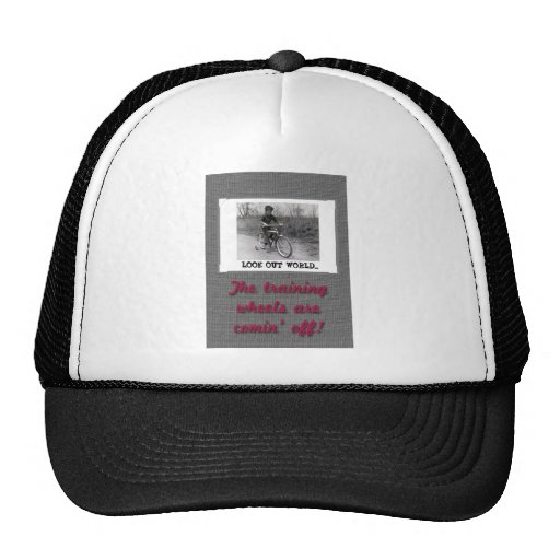 Training Wheels Funny Retro Graduation Hat