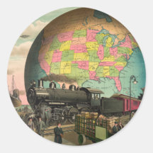Trains, Planes & Everything Else Round Sticker