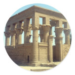 trajan philae round stickers