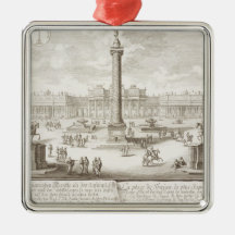 Trajan's Square Rome, from 'Entwurf einer historis Christmas Ornament