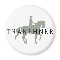 TRAKEHNER with Dressage Horse & Rider magnets by dogsandhorses TRAKEHNER with Dressage Horse & Rider magnets