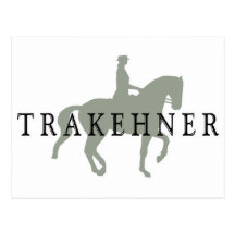 TRAKEHNER with Dressage Horse & Rider Post Cards